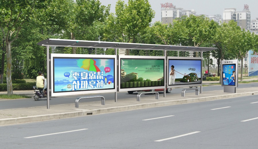 公交站臺(tái)效果圖 公交站臺(tái)效果圖