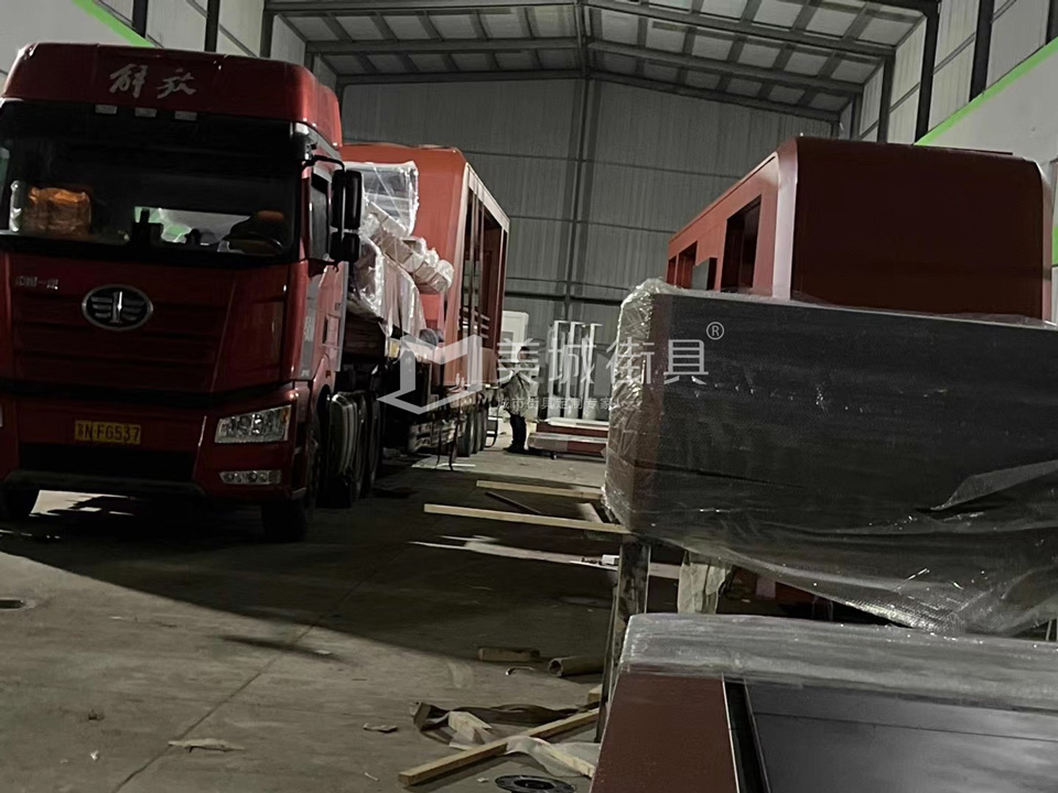 2022.10.6美城街具供應忻州第二車、第三車候車亭發(fā)貨記錄